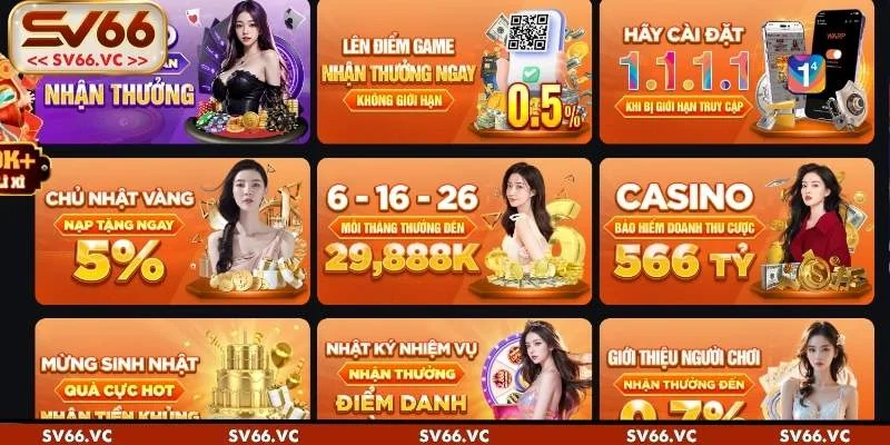 3 bước săn ưu đãi tại SV66 chỉ chưa đầy 1 phút