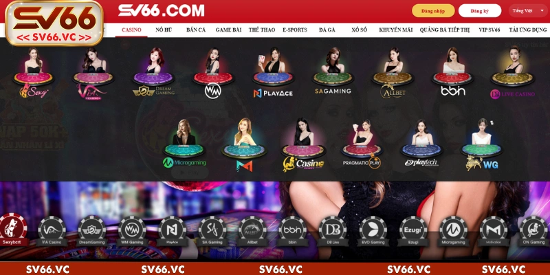 Toàn cảnh về chuyên mục Live Casino SV66